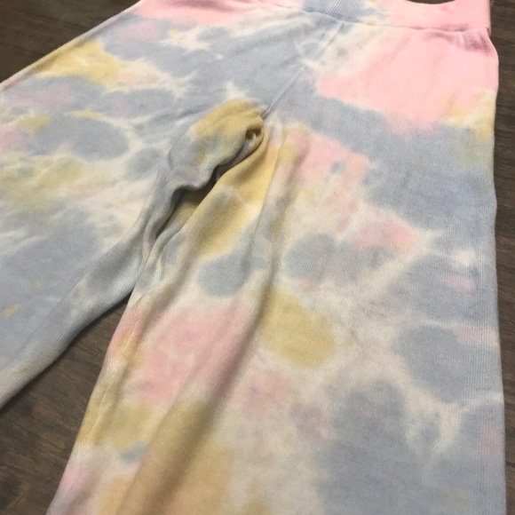 RagDoll LA Tie Dye Knit Pant Rainbow Tie Dye NWT - Picture 2 of 3